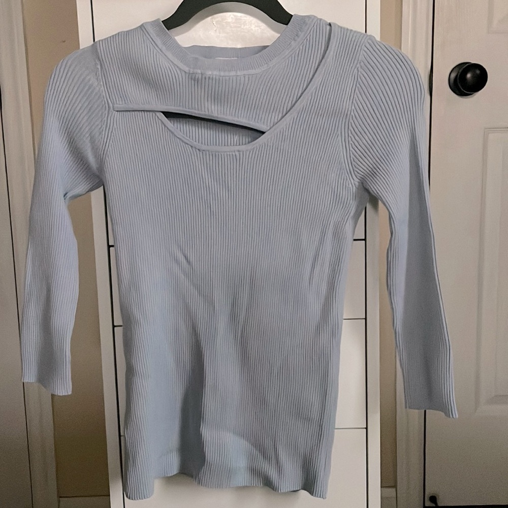 New Carmen Marc Valvo Cut Out Sweater | Size S